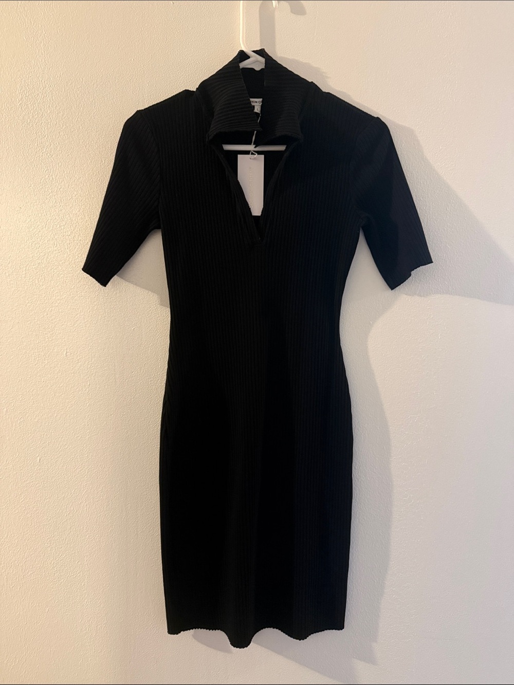 Cotton Citizen Black Sheath Midi Dress
